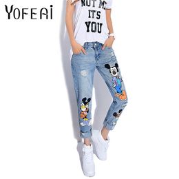YOFEAI Jeans Women Casual Denim Ankle-Length Boyfriend Pants Women Print Pants Casual Harem Pants Female Plus Size 4XL 5XL LJ200808