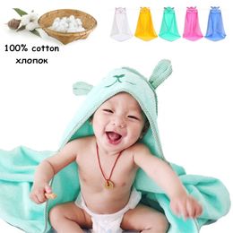 Cotton Hooded for Kids Towel Infant Bebe Newborn Children's Blanket Baby Bath Poncho Spa Bathrobe Y200429