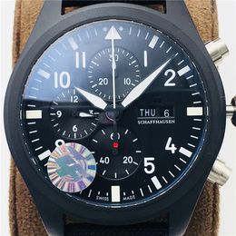 ZFproduced ceramic fly meter watch size 44x16.5mm 89361type movement 6 point small second hand with stop device,12 o 'clock position