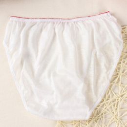 Disposable Panties Travel Holiday Underwear Panties Supplies Midi Rise Solid Cotton Briefs Short Female1250E