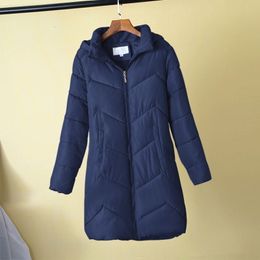 Plus Size 5XL 6XL 7XL Women Winter Warm Coat Female Autumn Hooded Cotton Basic Jacket Winter Outerwear Slim Long Ladies chaqueta T200111