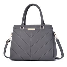 HBP handbags Purses Women Tots Bags PU Leather ShoulderBag MessengerBags Flap Bag Grey Color