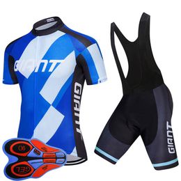 Pro Summer Giant Team Cycling Jersey Suit quick dry Mountain Bike Clothing MTB Bicycle Outfits Maillot Ropa Ciclismo Men Cycling Set Y210306