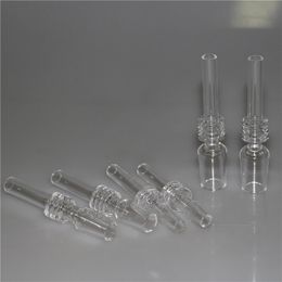 Smoking Quartz tip 10 14 18mm male joint quartz nail galss bowl for silicone hand pipe water pipes