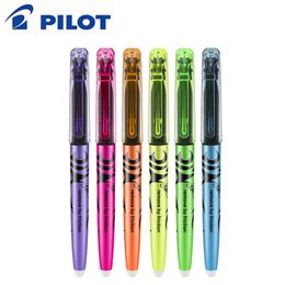 frixion erasable UK - 6 PCS lot Japan Pilot FRIXION Erasable Pen 6 colors to choose SW-FL marker pen office and school stationery Y200709