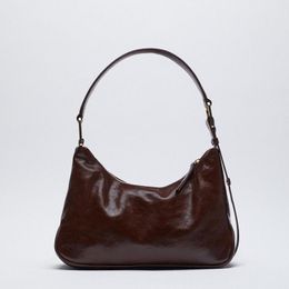 Designer- New Women's Bag Brown Cow Leather Shoulder Bag Tote Hand Bags Women Handbags Women Bags Designer