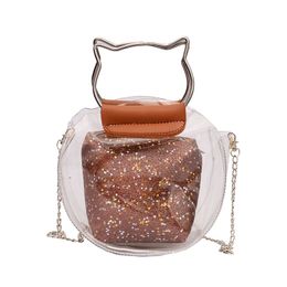 Fashion Women Clear PVC Satchel Handbag Shoulder Bag Tote Messenger Crossbody Bags Bolsa Feminina /BY