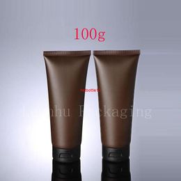 100g X 50 Empty Brown Soft Tube For Cosmetic Packaging 100ML Lotion Cream Plastic Bottle Skin Care squeeze Containers Tubeshipping