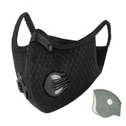mask 2020 Hot Mesh with dust/gas dust cover, cycling mask outdoor smog protection for men and women adjustable Designer respirator mask