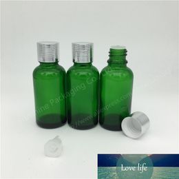 Hot Sale 500X30ml Green Glass Eliquid Bottle with Screw on Caps, Cosmetic Packaging,Glass Packing for Essential Oil