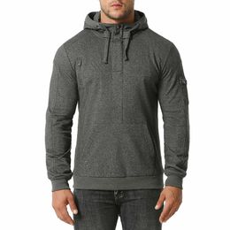 velvet hoodie NZ - Men's Hoodies & Sweatshirts Autumn Winter Mens Hoodie Plus Velvet Zipper Long Sleeve Man Pullover Oversized Sweatshirt Tops Sudadera Hombre