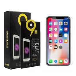 Screen Protector for iPhone 12 mini pro max 11 XR XS Max 7 8 Plus Tempered Glass for Samsung LG Protector Film with Paper Box