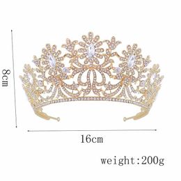 New Bridal Wedding Tiara and Crowns Rhinestone Headbands for Women Fashion Desinger Bride Noiva Hair Jewelry mujer 2020 FORSEVEN J0113