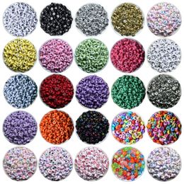 35Color 200PCs Random Mixed White Letter Beads Alphabet Acrylic Bead For Jewelry Making DIY Bracelet Necklace Findings Y200730