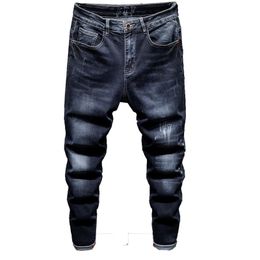 Men's Jeans VORELOCE Classic Trend Letter Printing Denim Harem Pants 2021 Spring Brand Cotton Stretch Youth Fashion Tapered