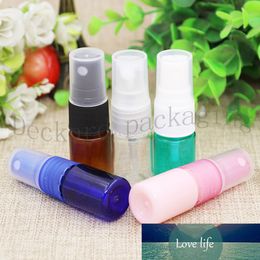 100pcs 5ml Multicolor Spray Plastic Bottle Liquid Cosmetic Packaging,Nozzle pump Sprayer For Perfumes PET Bottle Mist Sprayer