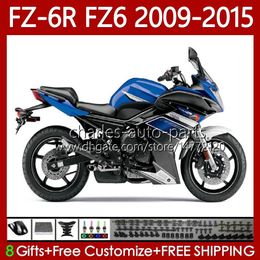 OEM Bodys For YAMAHA FZ 6R 6N 6 FZ6 R N 600 FZ-6R 2009-2015 Bodywork 103No.155 FZ600 Blue black FZ6R FZ6N 2009 2010 2011 2012 2013 2014 2015 FZ-6N 09 10 11 12 13 14 15 Fairing