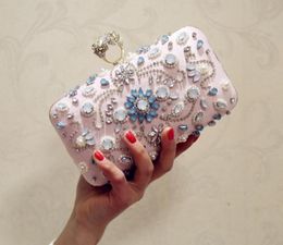 White Diamond Women Clutch Bags for Female Purse Wallet Party Bag Envelope Bridal Wedding Evening Handbags 51