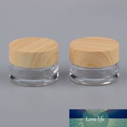 2pcs Glass Round Clear Jars with Lids for Lip Balms, Creams, Makeup , Samples