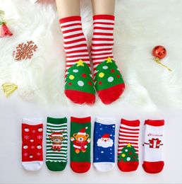 Wholesale Christmas Socks Autumn And Winter Extra Thick Baby Christmas Socks Cute Cartoon Terry Children Socks warm snow sox