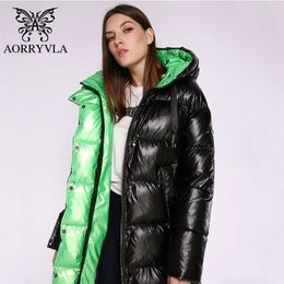 AORRYVLA New Winter Womens Jacket Thick Warm Long Puffer Coat Cotton Woman Parkas Casual Fashion Winter Jacket Women Hooded 2020 LJ201021