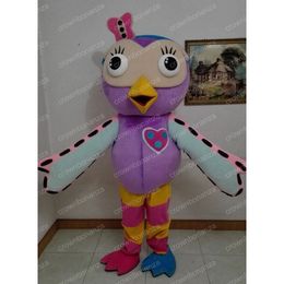 Halloween pink owl Mascot Costume Top quality Cartoon Character Outfits Adults Size Christmas Carnival Birthday Party Outdoor Outfit