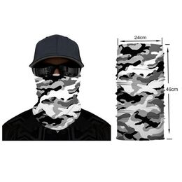 2020n Magic Scarf Windproof Easy Clean Cloth Mask Windproof Outdoor Camouflage Cloth Bandana Sports Men Adult Headscarf Face Mask