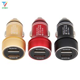 2.4V 5A Mini Dual USB Car Charger for iPhone 11 Samsung S10 Xiaomi Mi 9 Fast Charging Usb Adapter For Mobile Phone Tablet 30pcs/lot