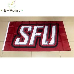 NCAA Saint Francis Red Flash Flag 3*5ft (90cm*150cm) Polyester flags Banner decoration flying home & garden flagg Festive gifts