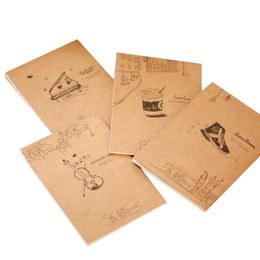 2021 Vintage Notebook Soft Copy 64K Small Notepad Kraft Paper Notebook Portable Students Gifts