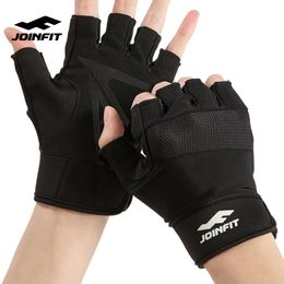 JOINFIT Body Building Fitness Gym Gloves Crossfit Weight Lifting Gloves For Men Musculation Women Anti-slip Barbell Dumbbell Q0107