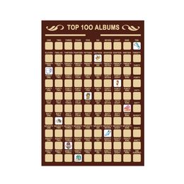 Top 100 Quarantine Ornament Scratch Off Poster - Pandemic Commemorative Scratch Off Poster | Premium and Artistic Icons | Great Gift
