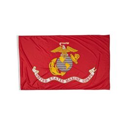 US America Marine Corps Flags 100D Polyester 3'x5'ft High Quality With Hot Sales Two Brass Grommets