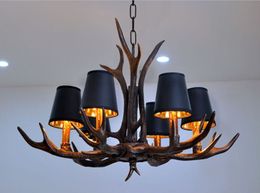 Popular Antler Chandelier Chain Dining Room Indoor Hanging Light Industrial Light Vintage Kitchen Living Room Pendant Lamp