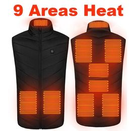 9 Areas Heated Vest Men Women Electric Heated Jacket Thermal Vest Jacket Heating Men Tactical Veste Chauffante1