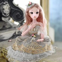 60cm Bjd Doll Fashion Girl 20 Movable Joints Romantic Princess Realistic Baby Dolls For Girls Toys For Children Birthday Gifts LJ201031