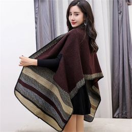 Winter Female Scarves Women Scarf Pashmina Cashmere Ponchos And Capes Plaid Shawl Hijab Bandana Cachecol Foulard Femme 201210