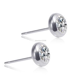 stainless steel diamond earrings men women earrings stud ear rings hip hop fashion jewelry will and sandy gift