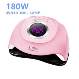 Strong Upgrade 180W Nail Dryer UV Lamp LCD Display 45 LEDs Nail Lamp UV Lamp for Curing Gel Polish Power For Nails with box DHL