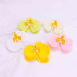 Gifts for women Soap Flower Head Artificial Butterfly Orchid Phalaenopsis Soap Flower Bouquet Gift Box Home Decor Handmade Wedding Party Supply