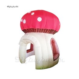 Outdoor Inflatable Playhouse Mushroom Tent 4m Multicolor Blow Up Camping Hut For Party Events