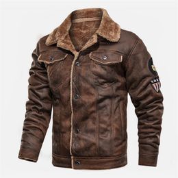 Winter Warm Army Tactical Jackets Men Pilot Bomber Flight Military Jacket Casual Thick Fleece Cotton Wool Liner Windbreaker Coat 201218