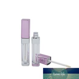 50pcs 5ml Makeup Tool Cosmetic Lip gloss oil Brush Containers Purple Lid Lipgloss Clear Tube Lipstick Balm Pack Tubes