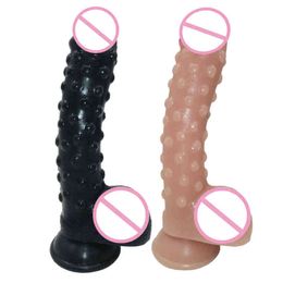 NXY Dildos Anal Toys Pvc Manual Artificial Penis Langya Granule Vaginal Massage Masturbation Device for Women Jj 0225