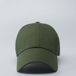 Army Green Baseball Hat Women Outdoors Sun Hat Student Military Training Sport Hats Men Solid Colour Big SizePeaked Cap 56-64cm 220224