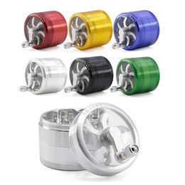 Sharpstone Aluminium Alloy Rocker Smoking Hand Crank 63mm Herb Smoking Spice Crusher Grinder 4 layers Cigarette