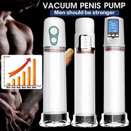NXY Sex Pump Toys Store Home Products Anniversary Sale Top Selling Feedback Electric Penis for Men Male Masturbator Extender 0108