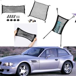 For BMW Z3 Model Auto Car Black Rear Trunk Cargo Baggage Organiser Storage Nylon Plain Vertical Seat Net