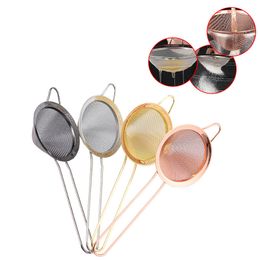 304 Stainless Steel Strainer With Long Handle And Tapered Pointed Ears Flour Sieve Oil Spill Spoon Mesh Philtre Multifunctional Kitchen Tool