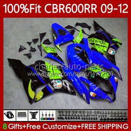 OEM Bodywork For HONDA CBR600 CBR 600 F5 RR Shark Blue CC 2009-2012 Body 69No.138 CBR 600RR 600F5 2009 2010 2011 2012 600CC CBR600RR 09 10 11 12 Injection Mould Fairing